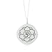 lotus om necklace in sterling silver