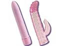 Princess of Pleasure Vibrator & Jellie Rabbit Sleeve Set
