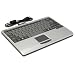 Details About Adesso MINI SLIMTOUCH TOUCHPAD USB  KEYBOARD SILVER WITH BLACK KEYS ( AKB-410US )