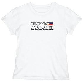 T-Shirt Woman White Elegant Flag 