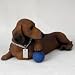 Dachshund Figurine - MyDog (Red)