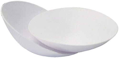 Bra Yoga Sports Underwear Bra Swimsuit Chest Pad Inserts Thicker Gathered Massage Breathable (L, white（Round）)