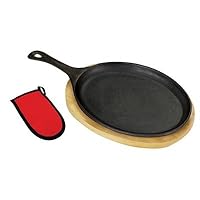 Fajita Pan with Wooden Tray