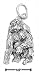 Sterling Sliver Antiqued Gorilla Charm