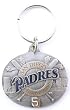 San Diego Padres Oval Pewter Keychain