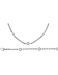 18K White Gold Diamond By The Inch Blank Bracelet 7.5 Inch