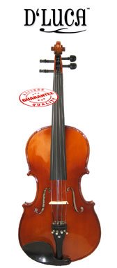 D'Luca Ebony Fitted Wood Viola Outfit 15 Inches