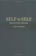 Self to Self: Selected Essays