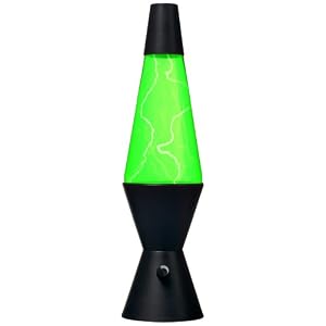 Green Plasma Black Base Party Lava Lamp by Universal Lighting and Decor