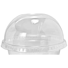 IFN Green 25-1298-N Green Ease PLA Dome Lid, 3.96" Diameter x 1.85" Height, For 9, 12, 16, 20 and 24 oz Cold Cups (Case of 1000)