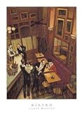 Bistro by Juarez Machado 19.00X25.00. Art Poster Print