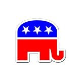 Republican Elephant - Car, Truck, Notebook, Vinyl Decal Sticker #S371