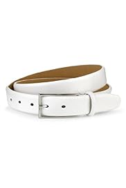 Leather Long Rectangular Buckle Belt