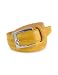 Pakerson Men's Yellow Hand Painted Italian Leather Belt
