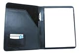 Leatherbay 40102 Classic Leather Padfolio (Black)