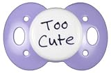 Lots to Say Pacifier - Too Cute (Purple