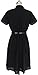 Babyonline Short Sleeve Chiffon OL Wear to Work Shirt Mini Dress (no Belted)