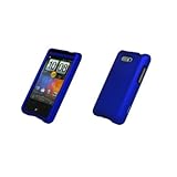 Blue Rubberized Hard Cover Crystal Case for HTC Aria [Accessory Export Pack ....