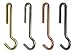 Enclume PHS-HS Angled Pot Hook, Set of 6, Hammered Steel