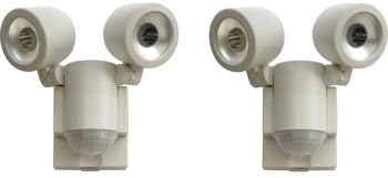 LED Motion Sensing Safety and Convenience Lighting 2-pack LED Motion Sensing Safety and Convenience Lighting 2-pack with 2 LED Twin Spot Floodlights Included in Pack