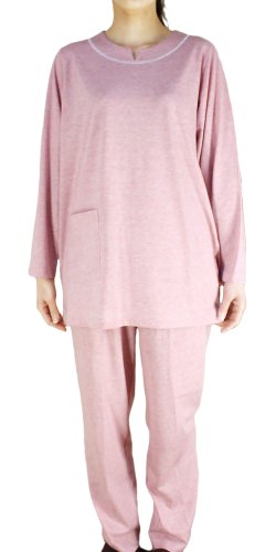 （パジャマ工房） オーガニックコットン 天竺ニット 男女兼用 長袖パジャマ[0303]