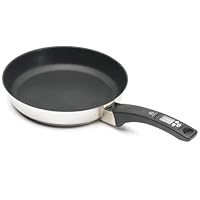 Admetior 28cm Stainless Steel Skillet with removeable digital thermometer