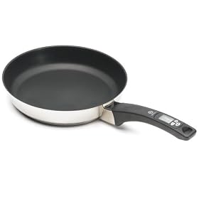 Admetior 28cm Stainless Steel Skillet with removeable digital thermometer by ADMETIOR