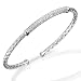 18 Kt Beautiful Handwoven Diamond Pave Bangle Bracelet