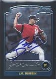 J.D. Durbin, Quad City River Bandits - Twins Affiliate Autographed Card