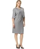 Calvin Klein Plus Size Sleeveless Plaid Belted Dress with Trapeze Jacket