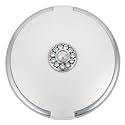 Imitation Pearl Circular Compact Mirror with Swarovski Elements