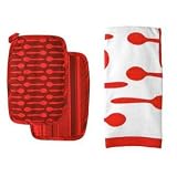 Betty Crocker Betty's Utilitarian Red Betty Crocker Spoon Print Kitchen Towel and... by Betty Crocker