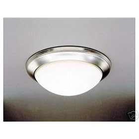 2-Light Flush Mount - Brushed Nickel by AZTEC LIGHTING