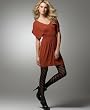 BCBGeneration Ruched Jersey V-Neck Dress