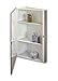 Jensen 860P36CHX Corner Stainless Steel Frame Medicine Cabinet, 16" x 36"