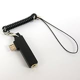 ストラップ付オーディオマイクロUSBアダプタ for T-01A (MicroUSB to 3.5mm）