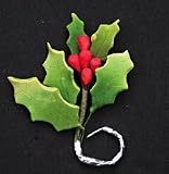 Gourmet Food : Gum paste Holly With Berries