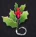 Gourmet Food : Gum paste Holly With Berries