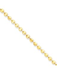 3mm, 14 Karat Yellow Gold, Diamond-Cut Ball Chain - 30 inch