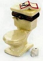 Toilet w/ Mini Roll of Toilet Paper PHB Porcelain Hinged Box Midwest of Cannon Falls