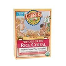 Earth's Best Organic Whole Grain Rice Cereal, 8-Ounce Box (Pack of 12)