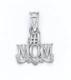 14K W/G #1 MOM PENDANT - GH17091