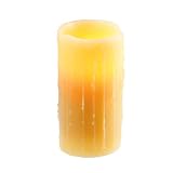 Beeswax Drip Battery-Operated Candle Lamp - 6x3