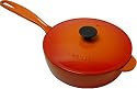 Le Creuset Enameled Cast-Iron 2-1/4-Quart Saucier Pan, Flame