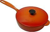  : Le Creuset Enameled Cast-Iron 2-1/4-Quart Saucier Pan, Flame
