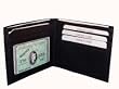 DIFRwear CL-W0078BL RFID Blocking Flip Side Wallet - Black