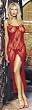 Sexy Butterfly Lace Gown - Red or Black and Plus Sizes Too!
