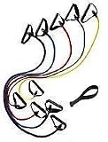NEW Set of 5 Resistance Bands Great for P90x, Insanity, and Any Home Workout Exercise Including Physical Therapy