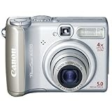 CNMA530PWERSHOT Digital Camera,5.0 Megapixels,4x Optical/4 Dgtl. Zoom,Silver