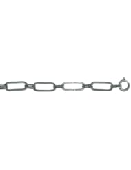 CleverEves 18Kt White Gold Long Link Bracelet